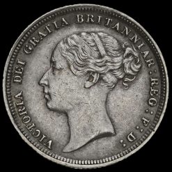 1883 Queen Victoria Young Head Silver Sixpence Obverse
