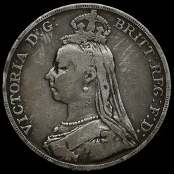 1889 Queen Victoria Jubilee Head Silver Crown Obverse