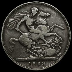 1889 Queen Victoria Jubilee Head Silver Crown Reverse