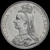 1889 Queen Victoria Jubilee Head Silver Crown Obverse