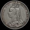 1889 Queen Victoria Jubilee Head Silver Crown Obverse