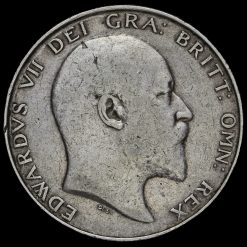 1902 Edward VII Silver Half Crown Obverse