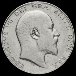 1909 Edward VII Silver Half Crown Obverse