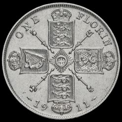 1911 George V Silver Florin Reverse