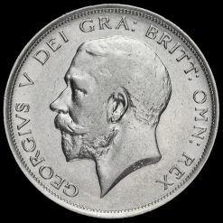 1914 George V Silver Half Crown Obverse