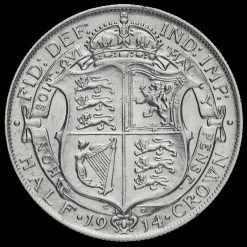 1914 George V Silver Half Crown Reverse