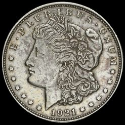 USA 1921 Silver Morgan Dollar Obverse