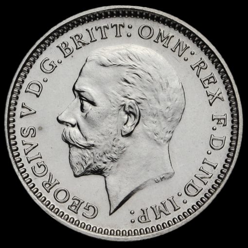 1927 George V Silver Proof Threepence Obverse