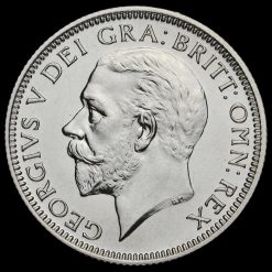 1927 George V Proof Silver Shilling Obverse