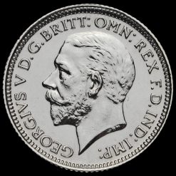 1927 George V Proof Silver Sixpence Obverse