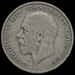 1930 George V Silver Half Crown Obverse