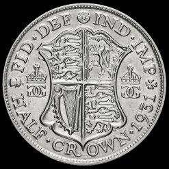 1931 George V Silver Half Crown Reverse