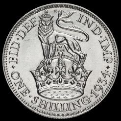 1934 George V Silver Shilling Reverse