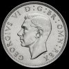 1939 George VI Silver Half Crown Obverse