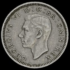 1952 George VI Sixpence Obverse