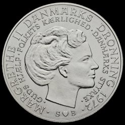 Denmark 1972 Silver 10 Kroner Obverse