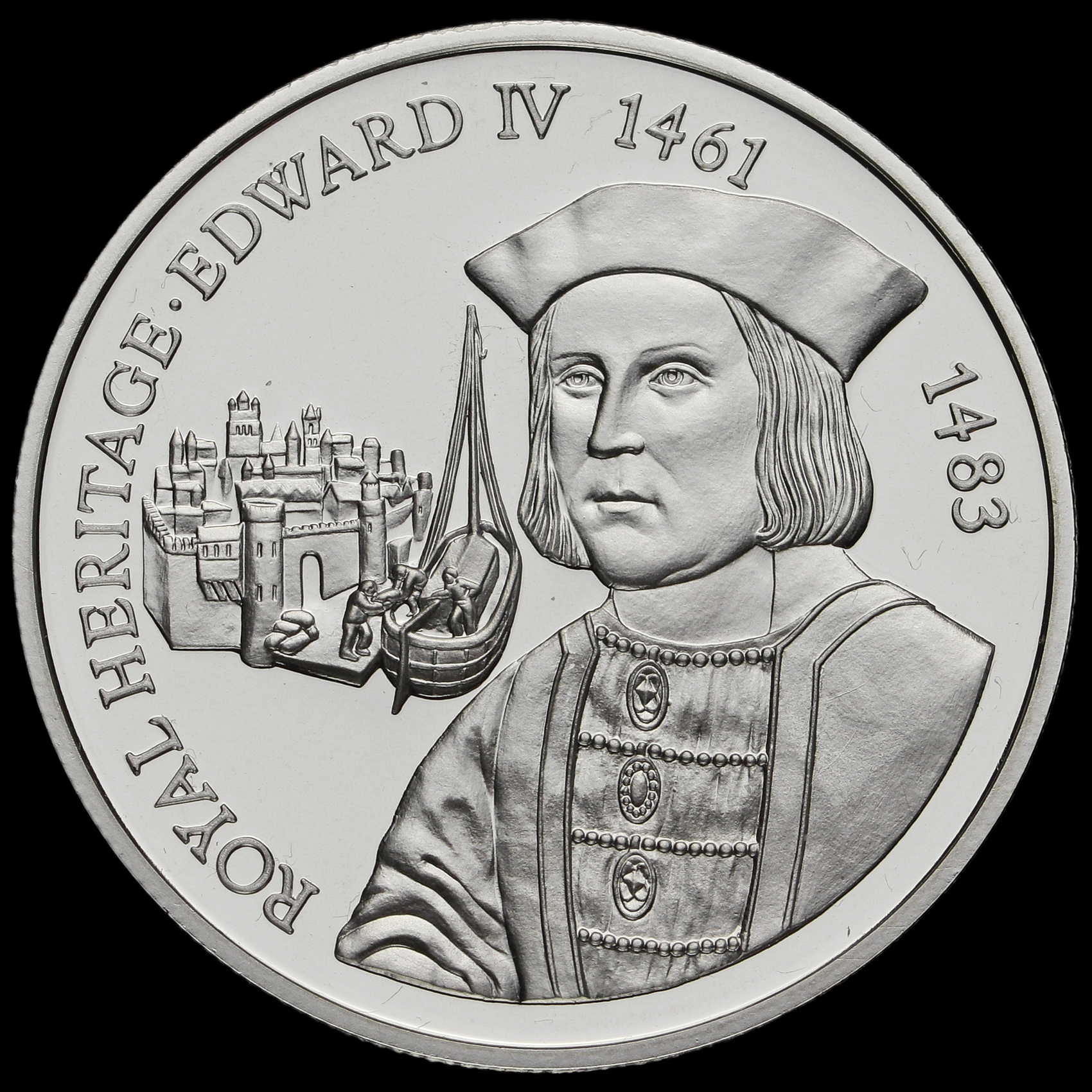 Falkland Islands 1996 Elizabeth II Silver Proof £2 Coin Reverse