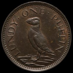 1929 Lundy One Puffin Reverse