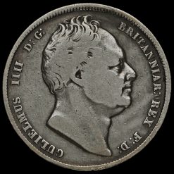 1836 William IV Milled Silver Half Crown Obverse