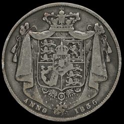 1836 William IV Milled Silver Half Crown Reverse