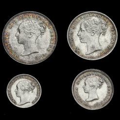 1883 Queen Victoria Young Head Silver Maundy Set Obverse