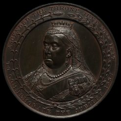 1887 Queen Victoria Golden Jubilee Large Bronze Medal by G Kenning Obverse