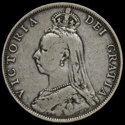 1891 Queen Victoria Jubilee Head Silver Florin Obverse