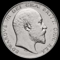 1902 Edward VII Silver Half Crown Obverse