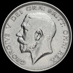 1912 George V Silver Half Crown Obverse