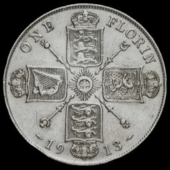 1913 George V Silver Florin Reverse