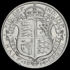 1914 George V Silver Half Crown Reverse