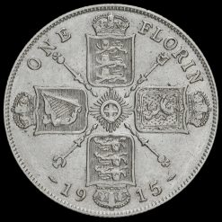 1915 George V Silver Florin Reverse