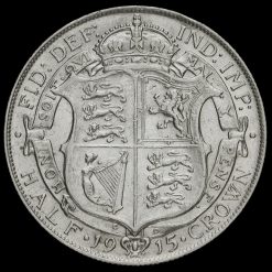1915 George V Silver Half Crown Reverse