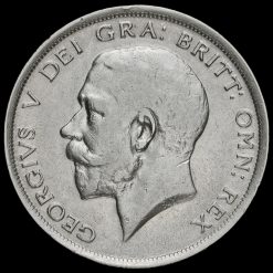 1916 George V Silver Half Crown Obverse