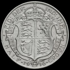 1916 George V Silver Half Crown Reverse