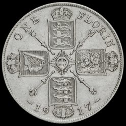 1917 George V Silver Florin Reverse