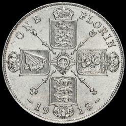 1918 George V Silver Florin Reverse