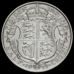 1919 George V Silver Half Crown Reverse