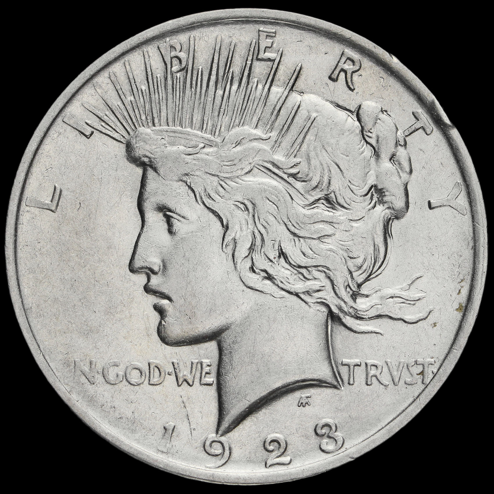 USA 1923 Silver Peace Dollar A/EF