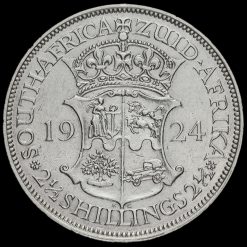 South Africa 1924 Silver 2 1/2 Shillings Reverse