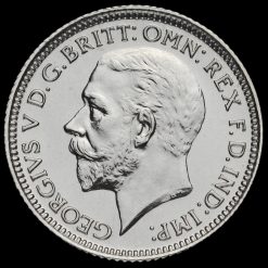 1927 George V Proof Silver Sixpence Obverse