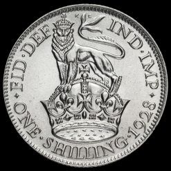 1928 George V Silver Shilling Reverse