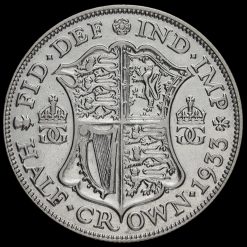 1931 George V Silver Half Crown Reverse