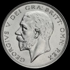 1935 George V Silver Half Crown Obverse