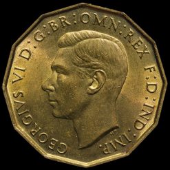 1937 George VI Brass Threepence Obverse