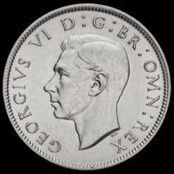 1942 George VI Silver Two Shilling Coin / Florin Obverse