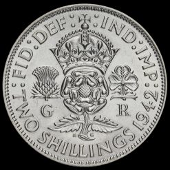 1942 George VI Silver Two Shilling Coin / Florin Reverse