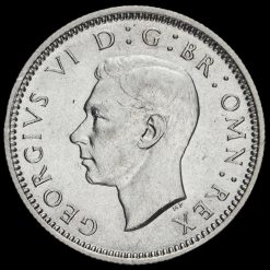 1946 George VI Silver Sixpence Obverse