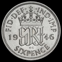 1946 George VI Silver Sixpence Reverse