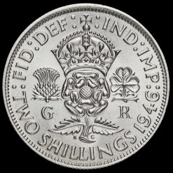 1946 George VI Silver Two Shilling Coin / Florin Reverse